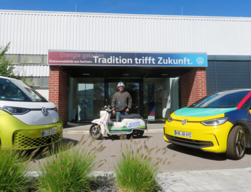 Emotionen und Begegnungen: Udos E-Schwalbe bei Volkswagen